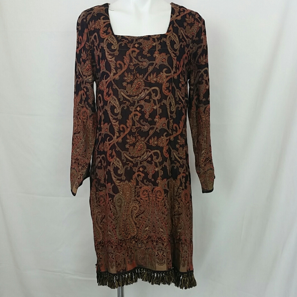 Soft Surroundings long wool blend tunic sz M